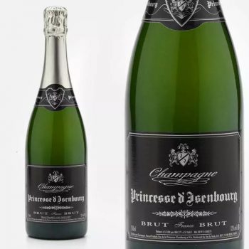 Bottle of Champagne Non-Vintage Princesse d'Isenbourg, product of France ~ EXCELLENT QUALITY ONE BOTTLE TRADITION BRUT